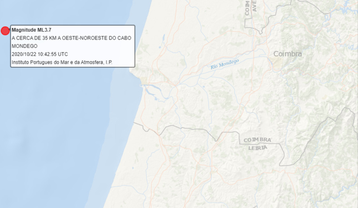 Read more about the article Sismo abala região da Figueira da Foz