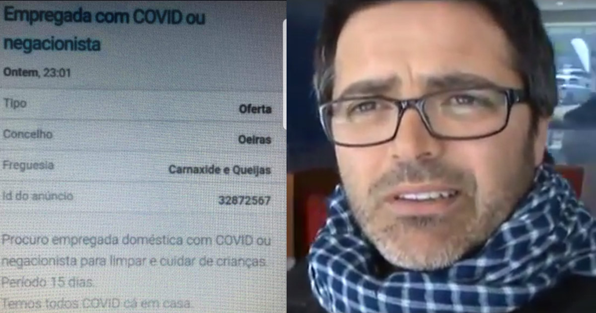 Read more about the article Família procura empregada que esteja infetada com Covid-19: “Pensam que já viram tudo na vida?”