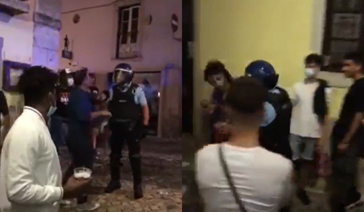 Read more about the article Polícia filmada a “espetar” bofetadas a jovens do Bairro Alto