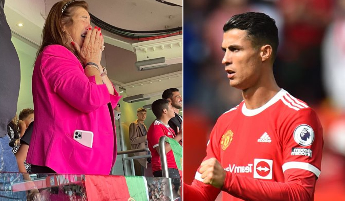 Read more about the article Dona Dolores chora “baba e ranho” ao ver Ronaldo marcar dois golos no jogo de regresso a Manchester
