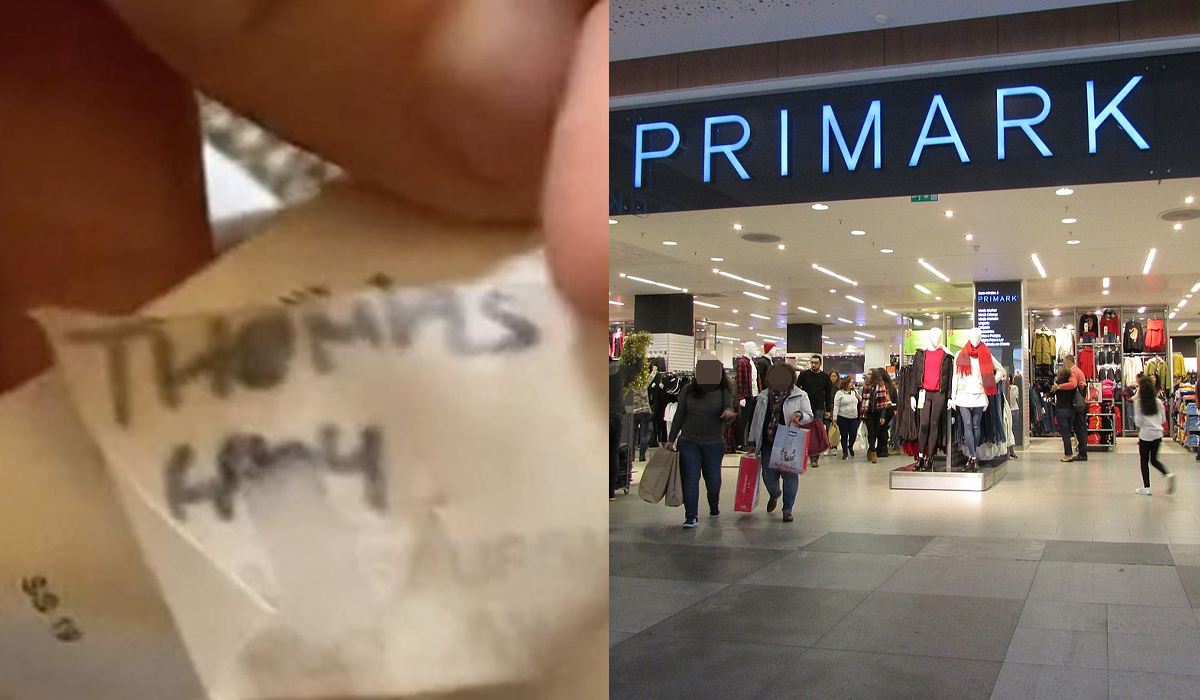 Read more about the article T-shirt que mulher comprou na Primark com etiqueta estranha pertencia a homem morto