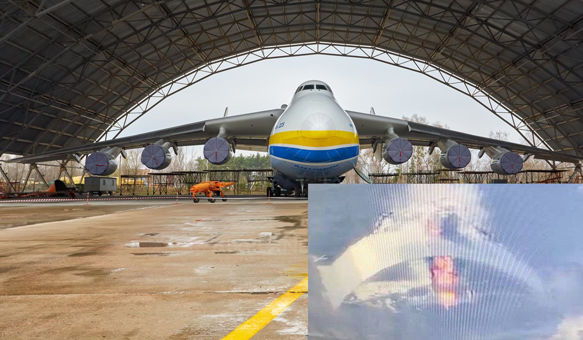 Read more about the article Maior avião do mundo destruído em aeroporto da Ucrânia após ataque russo
