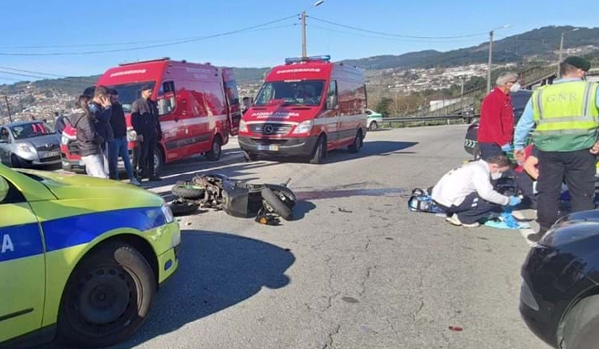 Read more about the article Motociclista morre em brutal acidente contra carro em Famalicão