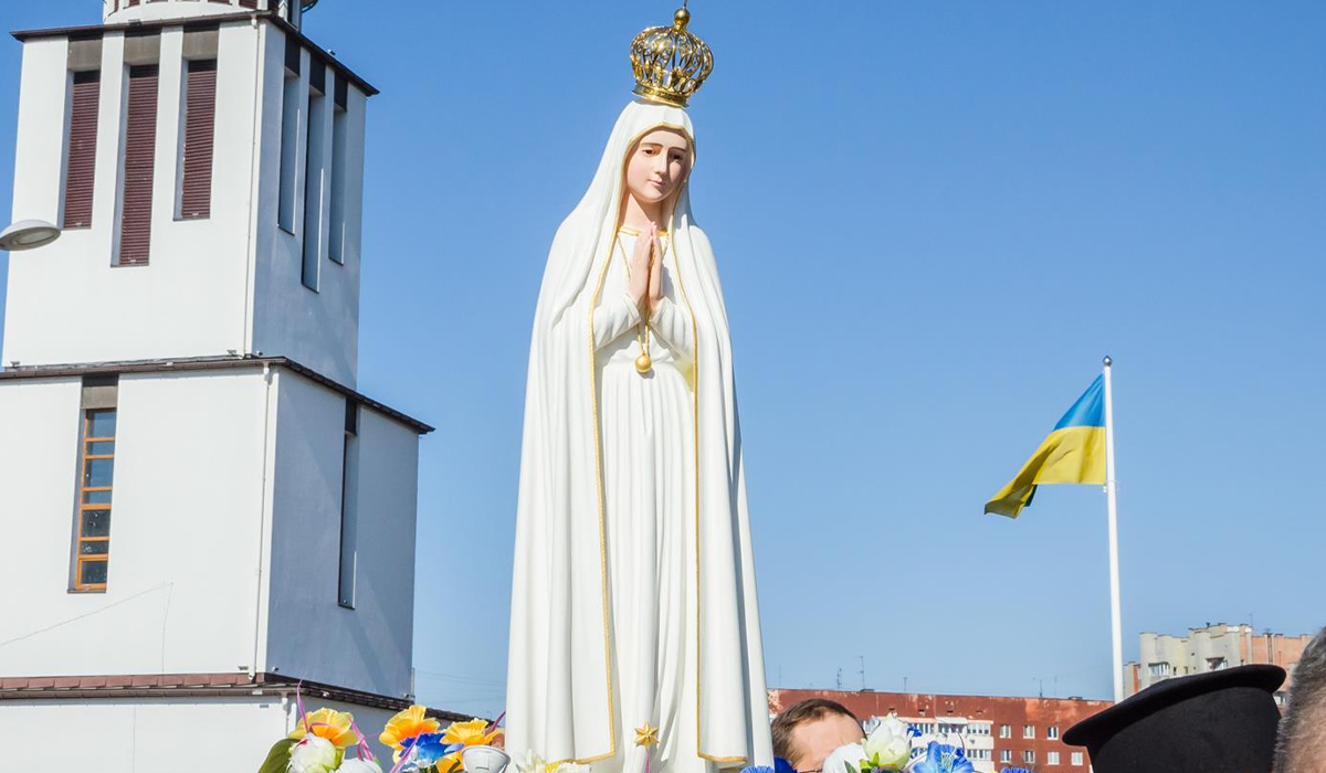 Read more about the article Imagem da Virgem Peregrina de Fátima já chegou à Ucrânia e vai lá ficar um mês