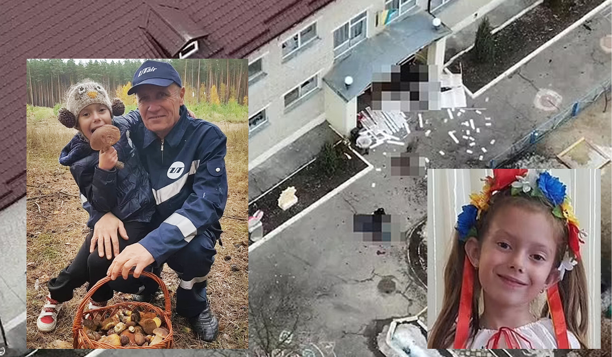 Read more about the article Menina ucraniana de 7 anos morre em bombardeamento a escola enquanto o avô a tentava proteger da explosão