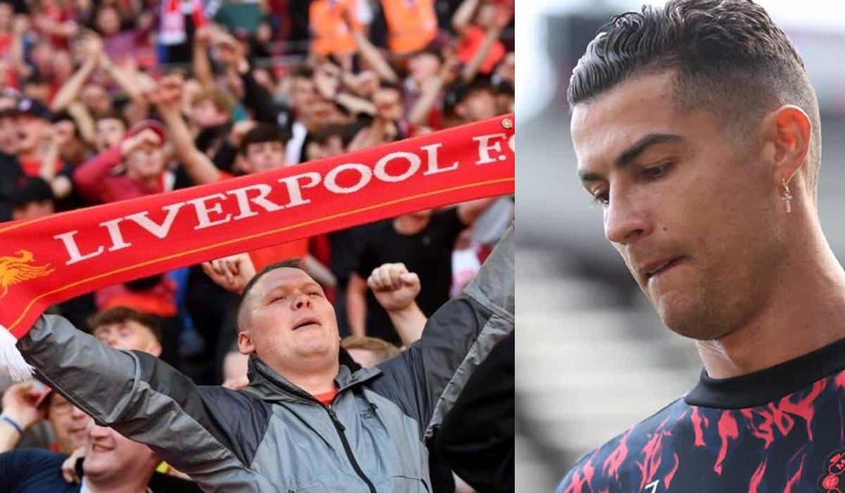 Read more about the article Adeptos ingleses fazem arrepiante homenagem a Cristiano Ronaldo após perda do filho