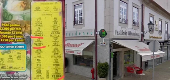 Raspadinha de 5 euros rende 288 mil euros a apostador português em Vila Verde