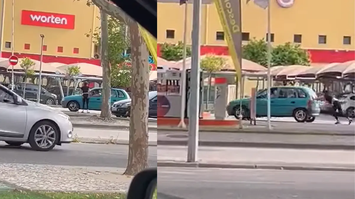 Sinal dos tempos? Casal forçado a empurrar carro até a bomba em Coimbra por falta de combustível