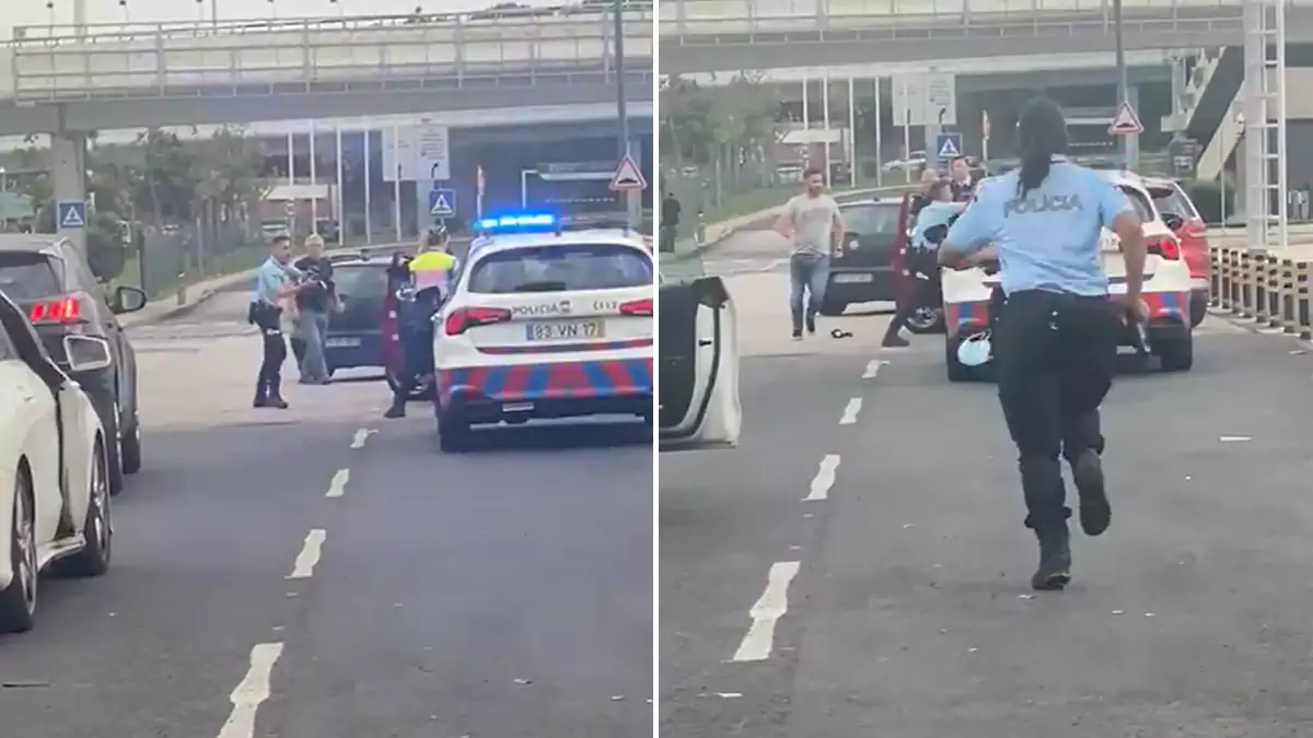 Automobilista tem ataque de fúria e atropela agentes da PSP no Aeroporto de Lisboa