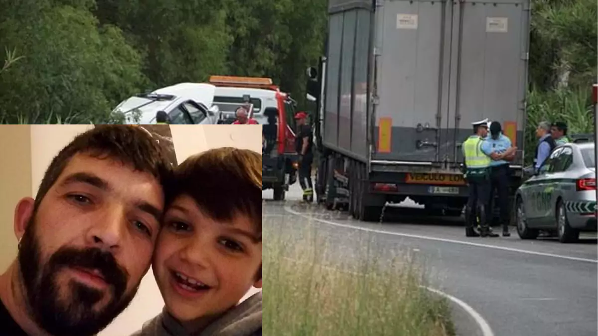 Pai e filho de 8 anos perdem a vida em aparatosa colisão em Abrantes