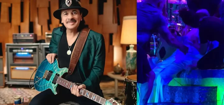 Icónico guitarrista Carlos Santana desmaia em palco durante concerto