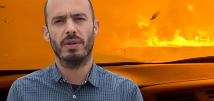 "Espero que ninguém pare": Repórter da TSF surpreendido pelo fogo na A1 vive momentos de terror antes da autoestrada ser cortada