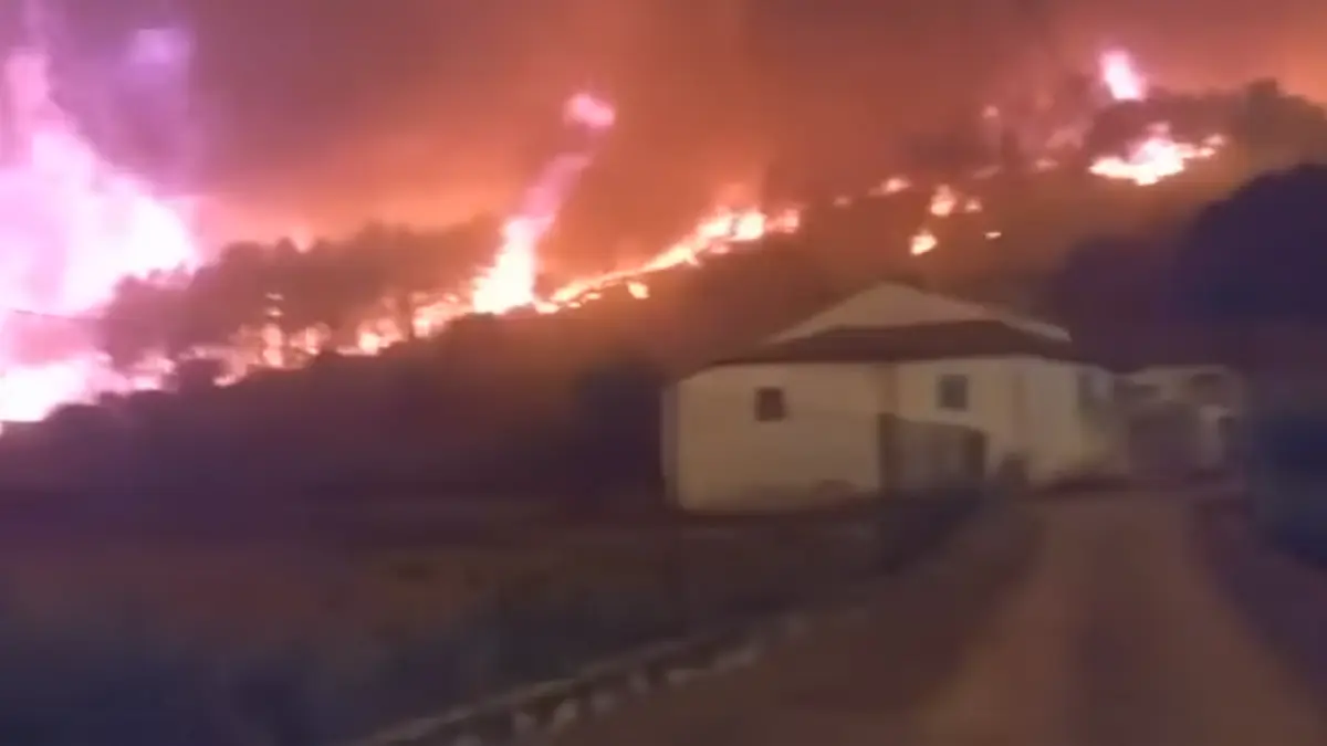 Vídeo mostra cenário dantesco em Murça com fogo junto a habitações