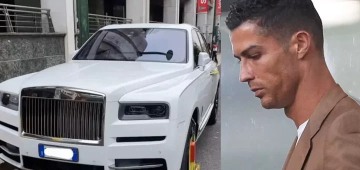 Rolls-Royce de luxo de Cristiano Ronaldo bloqueado pela EMEL em Lisboa