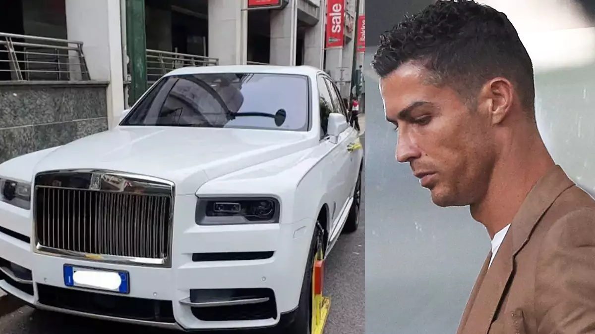 Rolls-Royce de luxo de Cristiano Ronaldo bloqueado pela EMEL em Lisboa