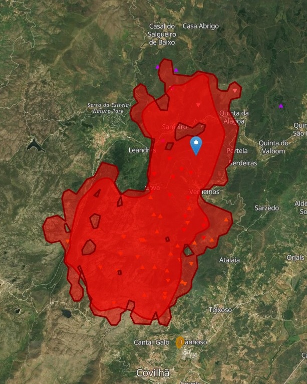 Serra da Estrela está a ser dizimada: Quase 1600 bombeiros lutam contra verdadeiro inferno