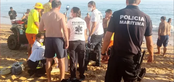 Homem sofre paragem cardiorrespiratória e perde a vida na praia de Quarteira