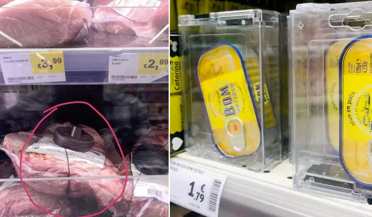 Supermercados portugueses colocam alarmes anti-roubo em bens essenciais e comida
