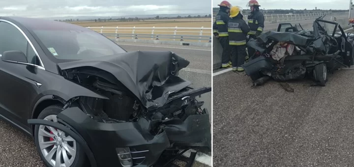 Tesla colide na traseira de carro na A10 e mata três amigos
