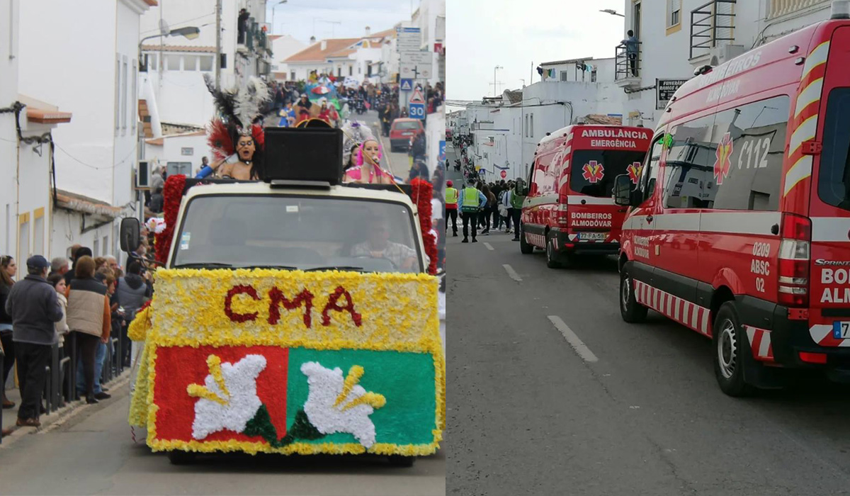 Read more about the article Homem morre ao cair do carro de Carnaval no desfile de Almodôvar, em Beja